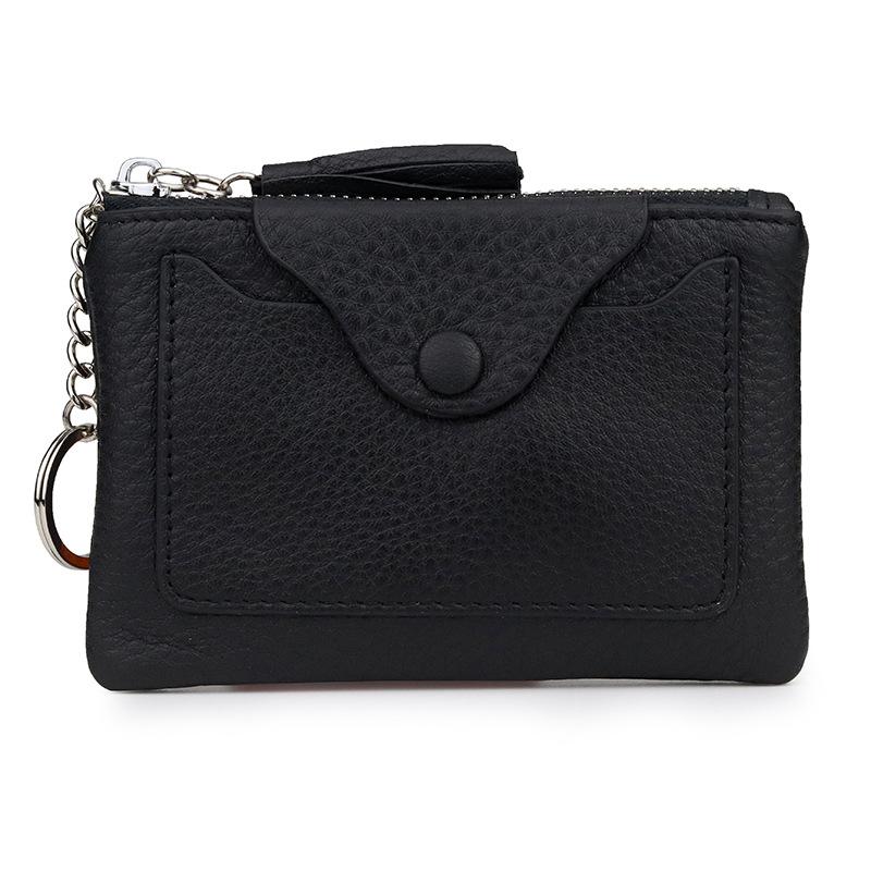 Nouveaux portefeuilles tendance pour femmes, porte-monnaie zippé en cuir de vachette, portefeuilles et pochettes pour femmes, porte-cartes, pochettes, Carteras Cuzdan