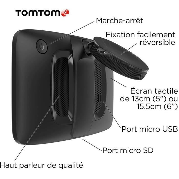 TomTom - GO Classic 5 - GPS Voiture - 5 pouces - TomTom Traffic - Mise à jour via Wi-fi - Carte Europe