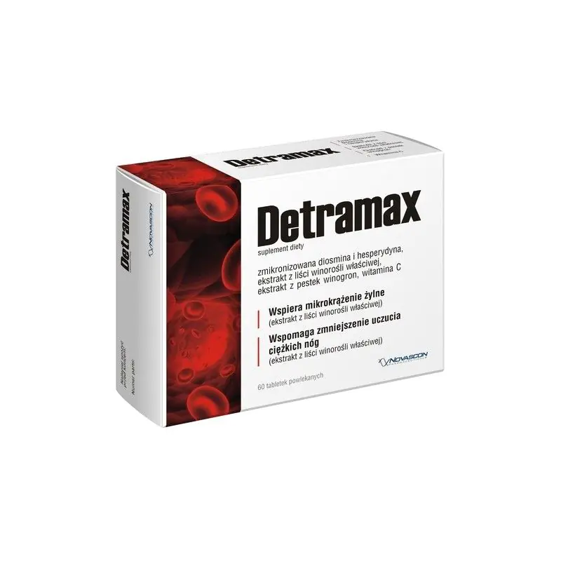 Detramax, Preparat wspierający pracę układu żylnego, Tabletki