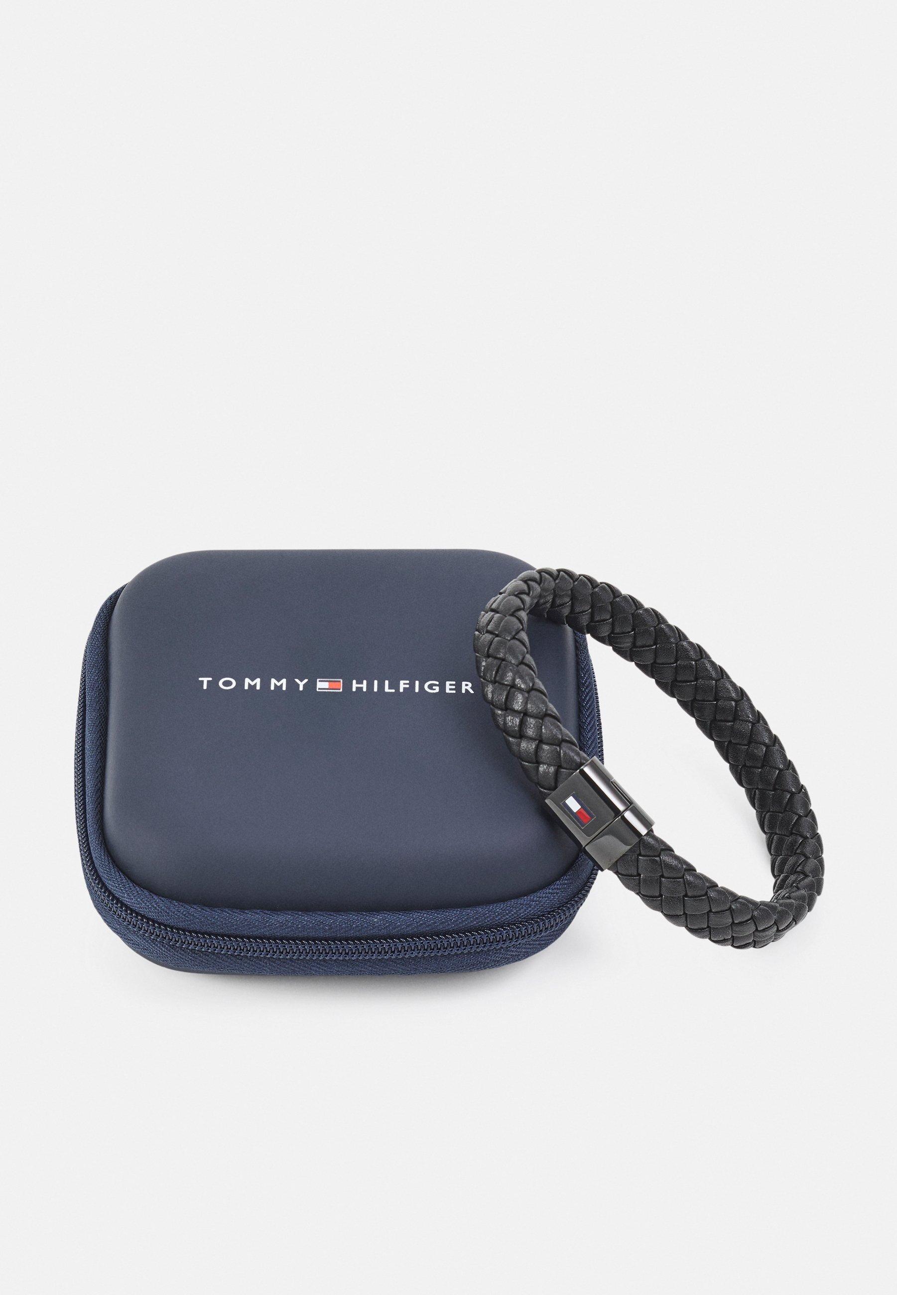Tommy Hilfiger ronde gevlochten armband - Armband - zwart