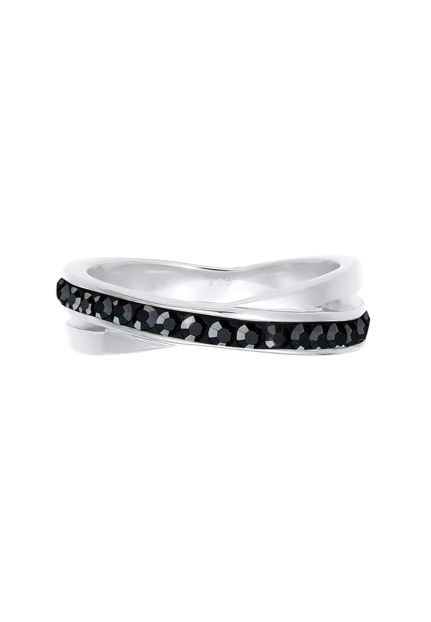 Elli Femme d'Emballage Élégant avec Cristaux en Argent Sterling 925