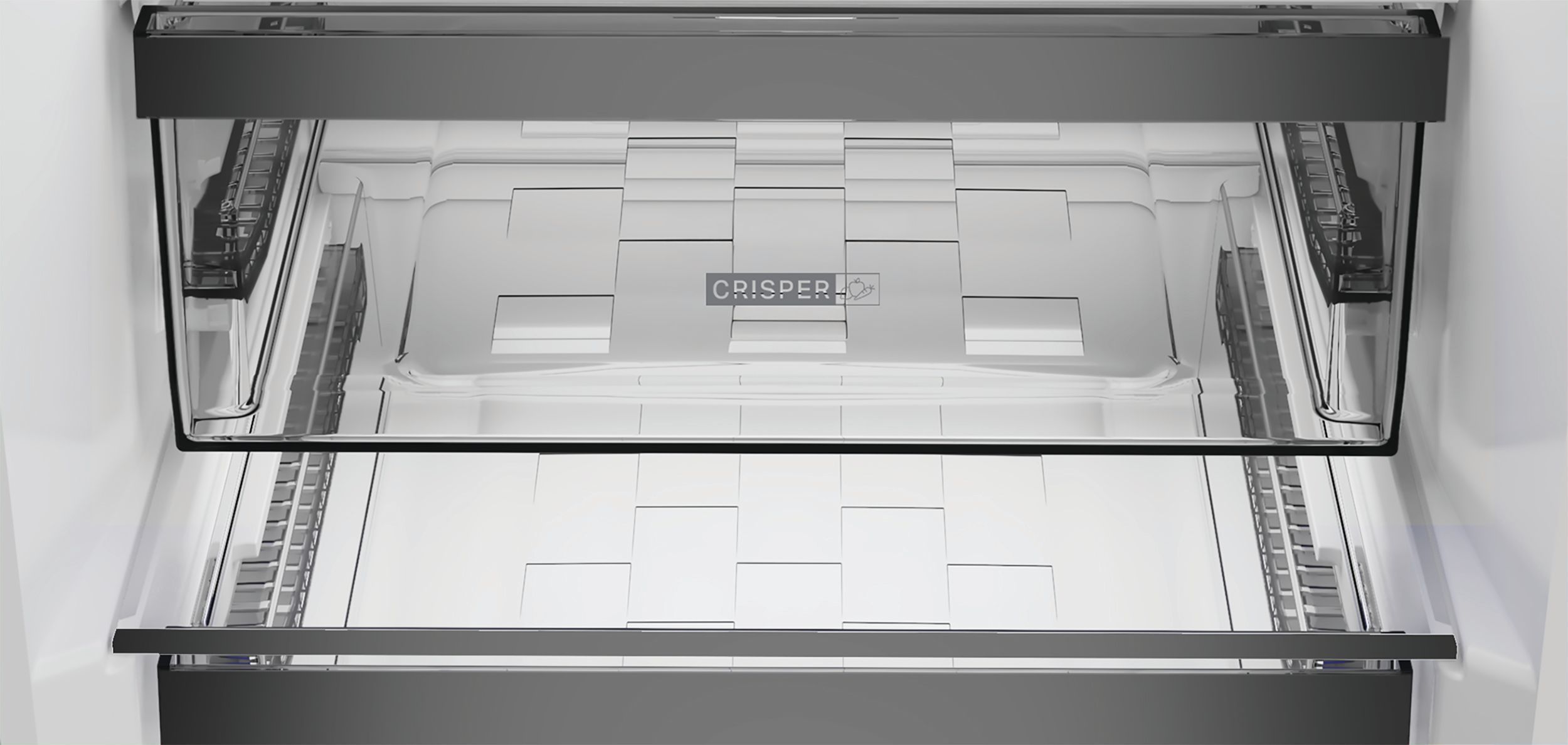 Combi refrigerator - WHIRLPOOL - WHK26402XP4E - 355 L - Dual NoFrost - 6th Sense - Bottle rack - 203.5x59.5x66.3 - Stainless steel