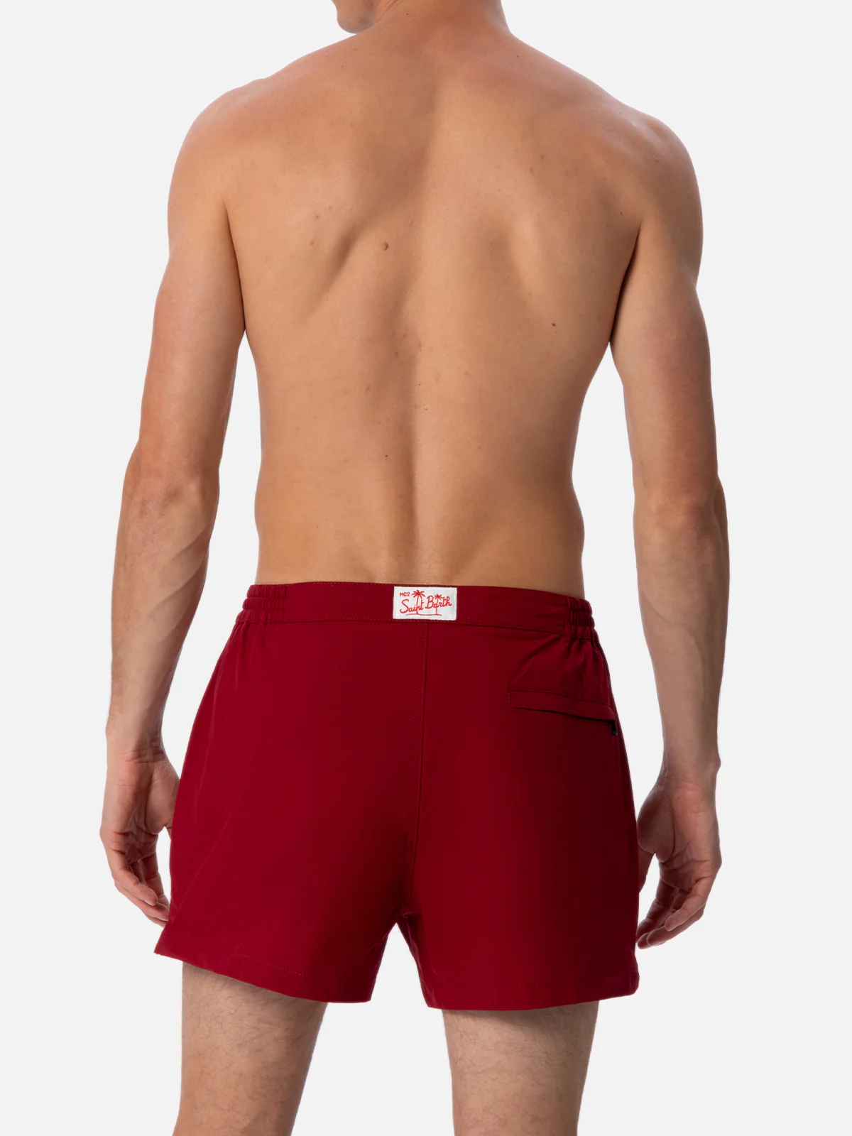 Harry's Slim Fit bordeauxrode zwembroek voor heren