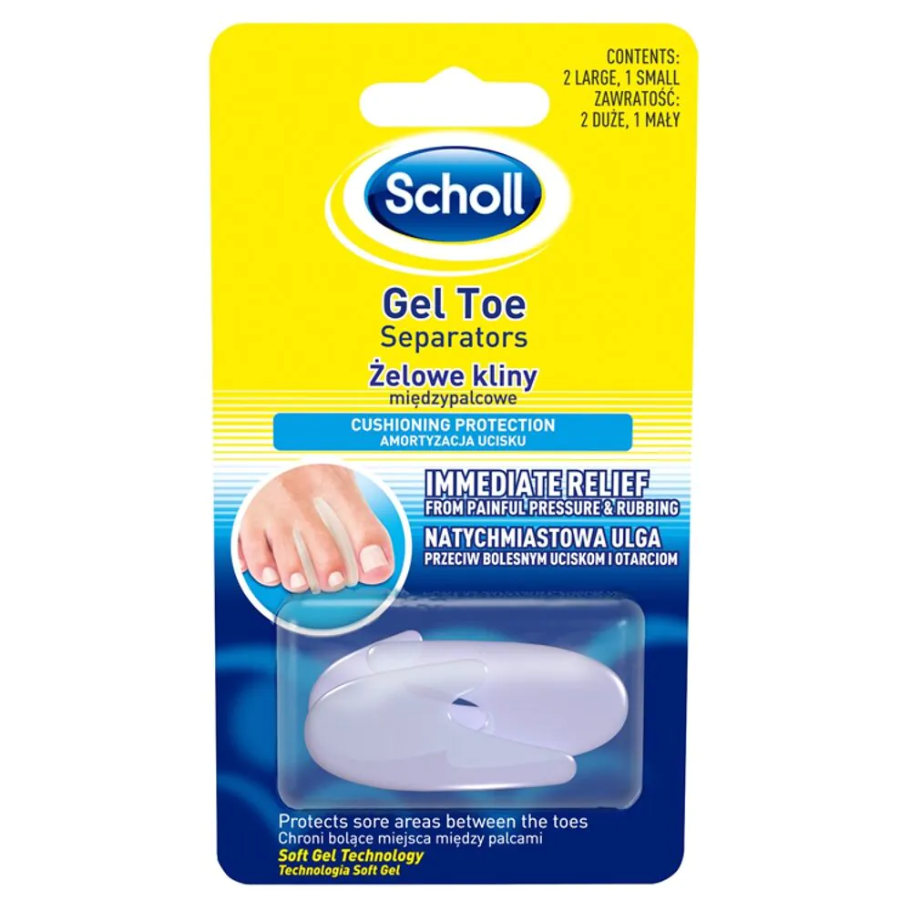 Scholl Gelactiv Kliny Międzypalcowe, 3 Sztuki