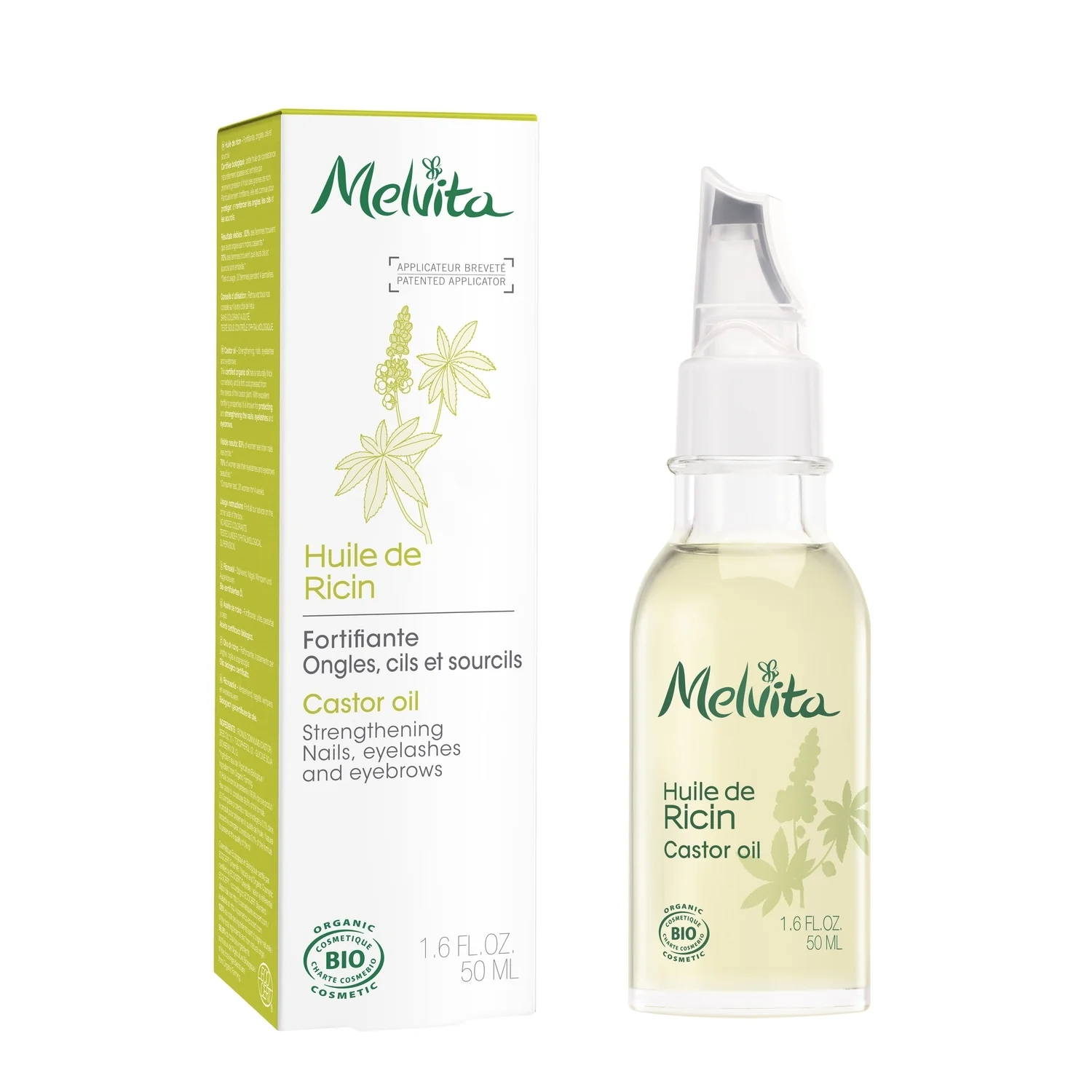 Huiles de Beauté Huile de ricin bio - Trattamento Unghie, Trattamento Ciglia