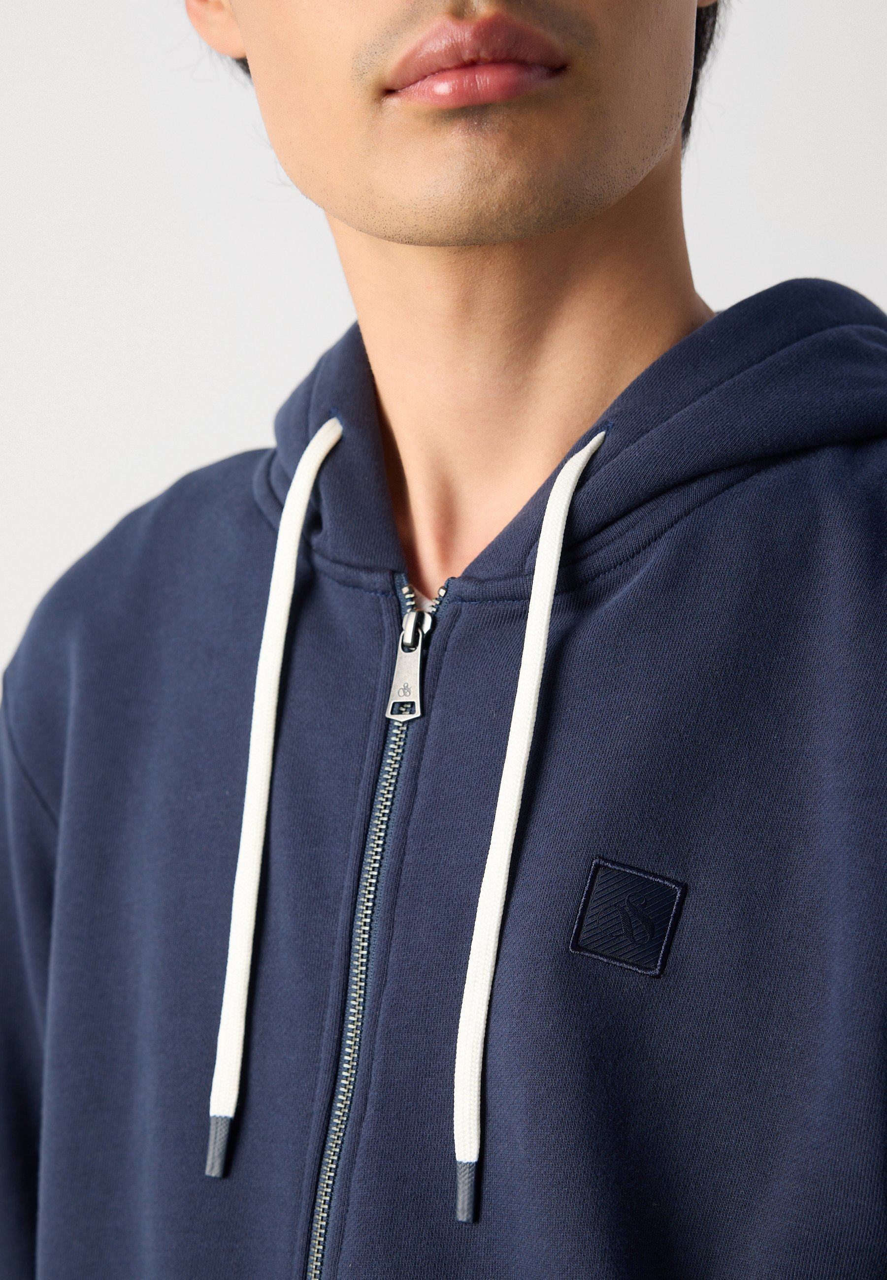 Scotch & Soda FULL ZIP LOGO HOODIE - Sweatshirt met ritssluiting - Sky Captain