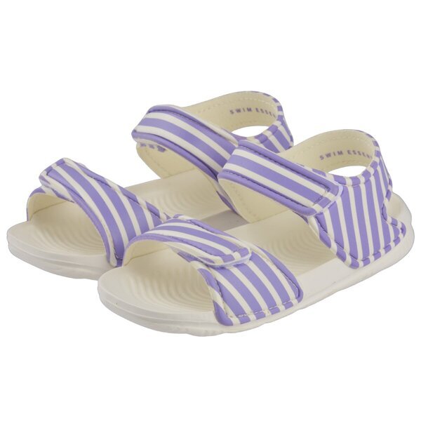 Detské vodné sandále Swim Essentials s pruhmi, fialové, veľkosť 28