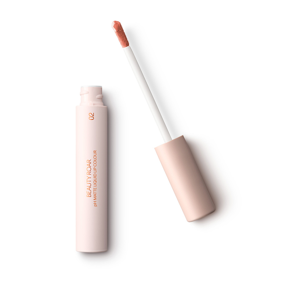 BEAUTY ROAR PH MATTE LIQUID LIP COLOUR 02 Coral embrace