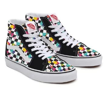 Geometric Checkerboard Sk8-Hi personalizzate