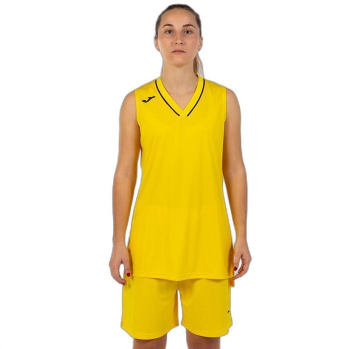 Joma Atlanta damesoutfit - geel/zwart - 14 jaar