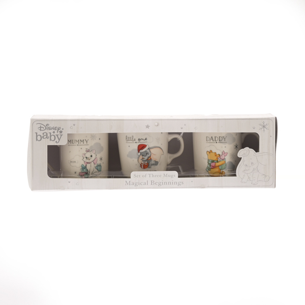Disney Magical Beginnings Tassen-Set für Mama, Papa und Baby
