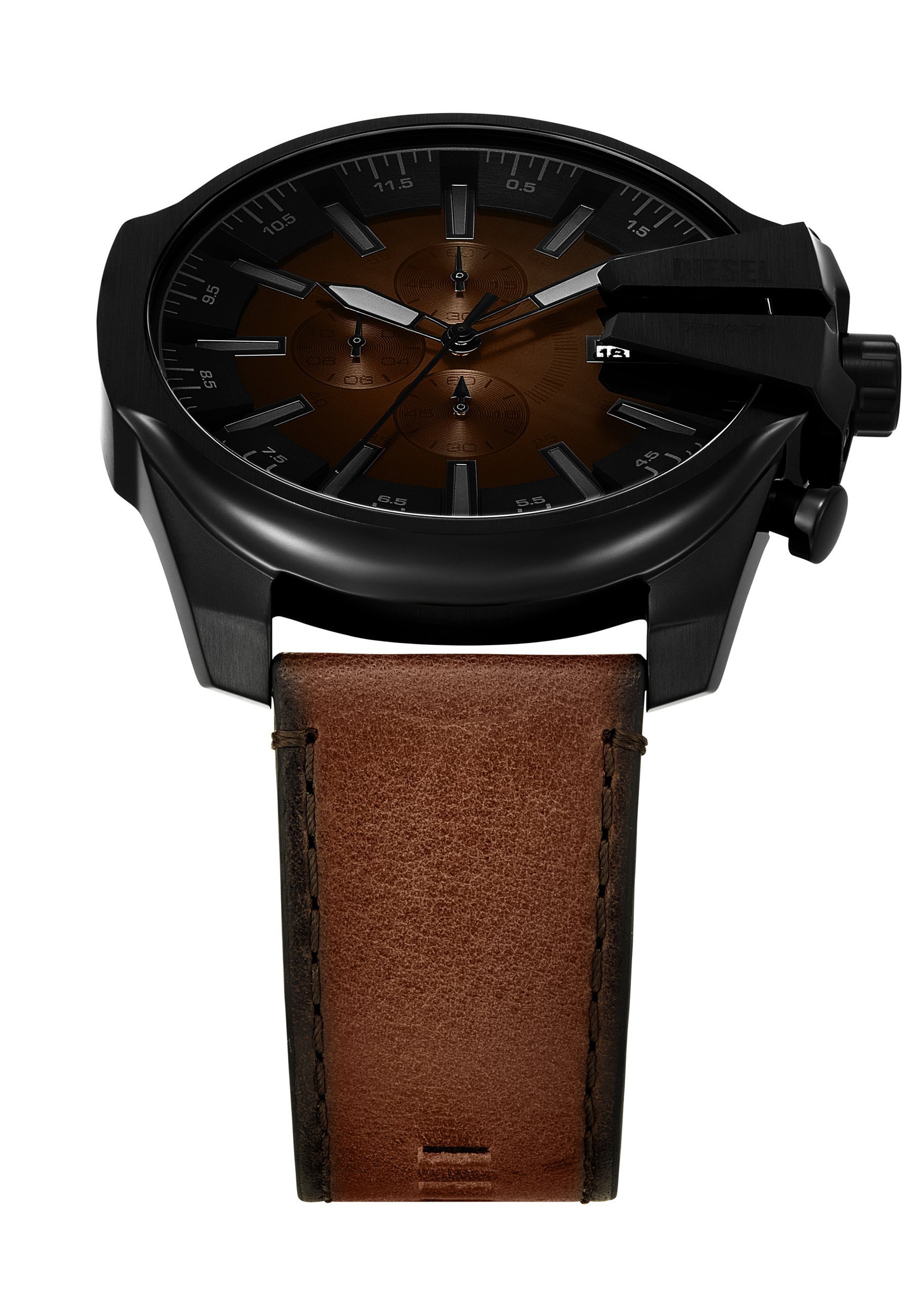 Diesel MEGA CHIEF SLIM - Chronograafhorloge - zwart