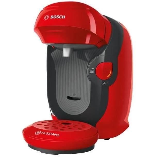 Máquina multibebidas BOSCH TAS1103 Tassimo, roja - Presión de 3,3 bares - Capacidad del depósito de agua: 0,7 l
