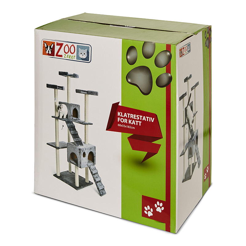 Zoozaker Klatrestativ kat h 182x60x55 cm