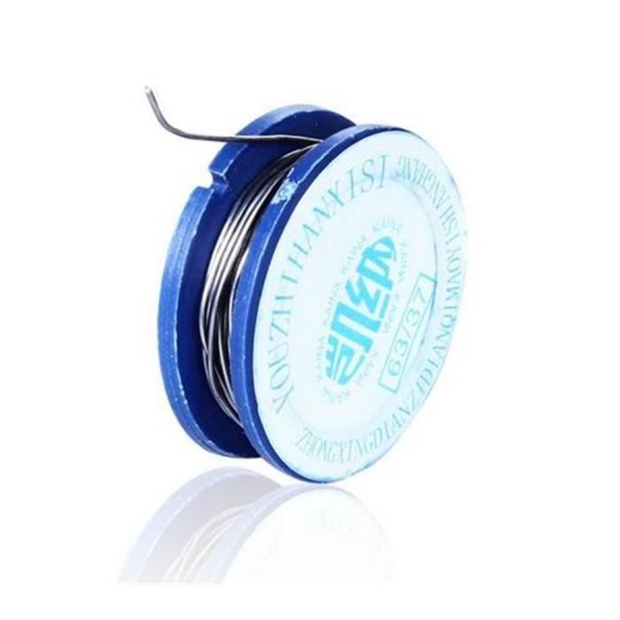Tin-Lead Rosin Solder Wire Core Brazing Spool 63-37 - 200cm 0.8mm 11g