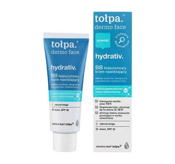 Tołpa Dermo Face Hydrativ BB hialuronowy krem nawilżający Natural Beige 40ml