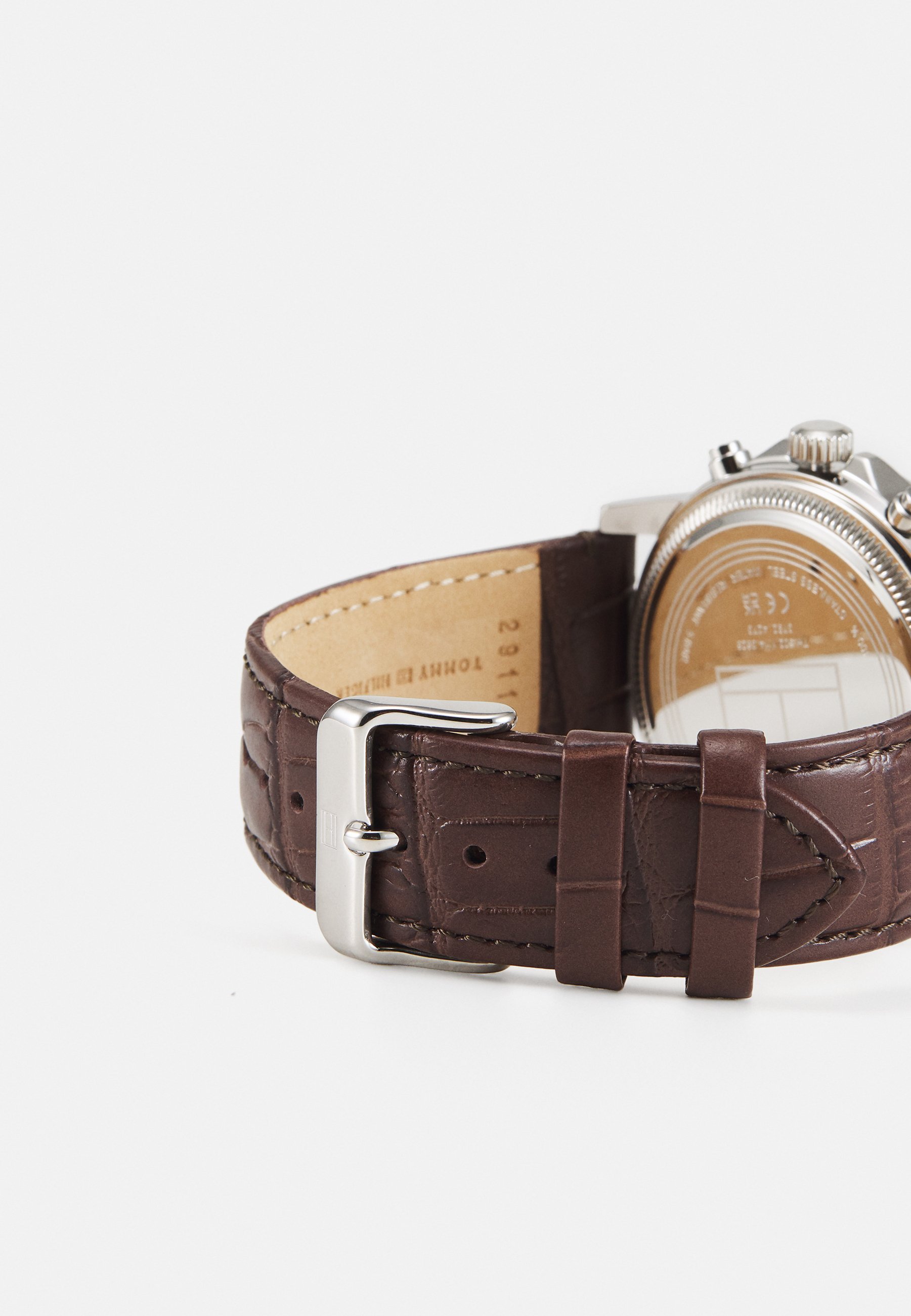 Montre chronographe Tommy Hilfiger STEWART - marron foncé/bleu