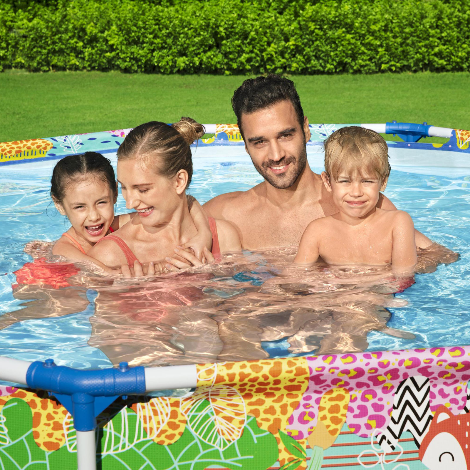 Aftagelig rørformet babypool Bestway Steel Pro 274x66 cm