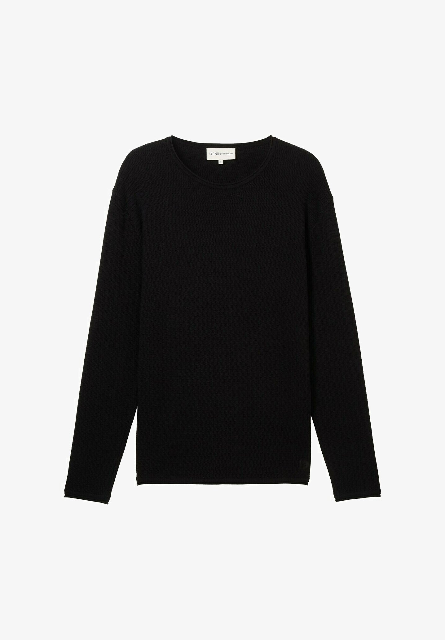 TOM TAILOR DENIM STRUKTURIERTER  - Jumper - black