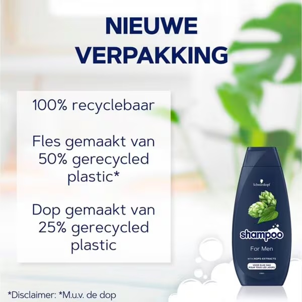 Schwarzkopf vīriešu šampūns<br>400 ml