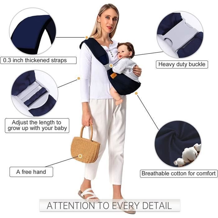 Baby Carrier, Wrap Baby Carrier, Adjustable Baby Sling, Babywearing Sling, Breathable, Newborn Sling