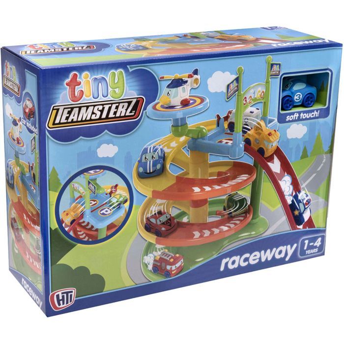 Circuit - Teamsterz - Tiny Teamsterz Raceway - 1 Voiture - Couleurs vives - Pour enfants 1er âge