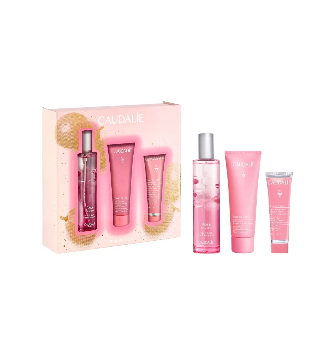 CAUDALIE Caudalie Rose De Vigne parfum za telo in hidratacijski set