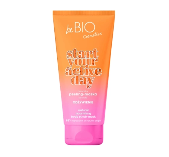 Bebio Start Your Active Day naturalny peeling-maska do ciała odżywienie 200 ml