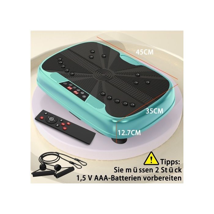 Plateforme Vibrante - BLOSSOM - Modèle avec Télécommande - 99 Niveaux - Bluetooth Intégré - Noir
