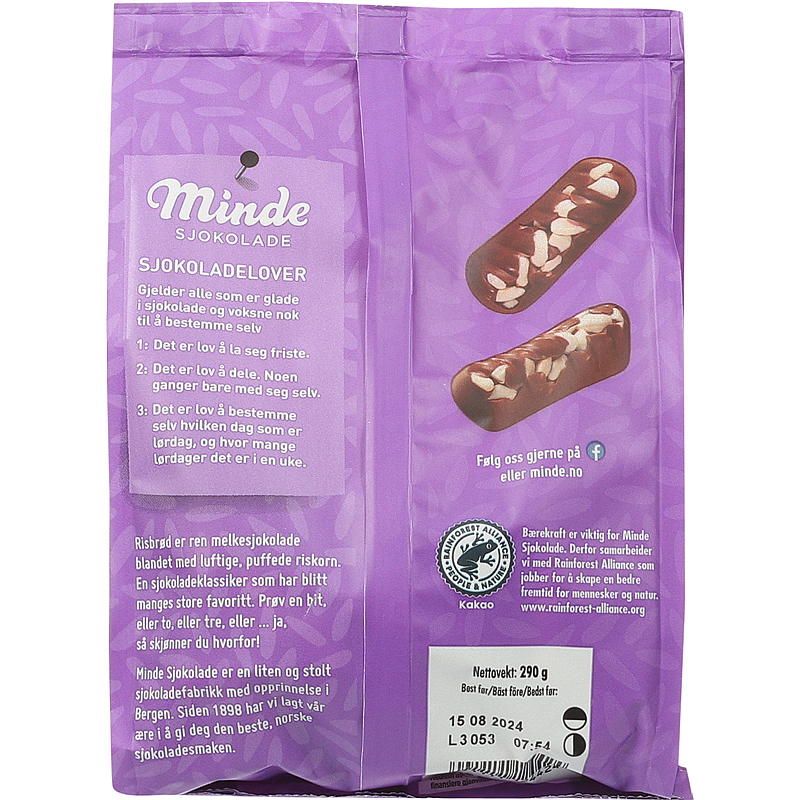 Minde Minde risbrød 290 g pose