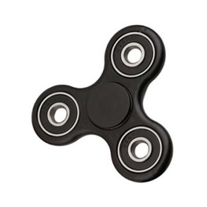 Hand Spinner  noir Tri Fidget Ceramic Ball Desk Toy EDC Stocking Stuffer Kids Or Adult