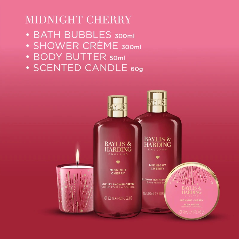 Baylis & Harding Midnight Cherry dovanų rinkinys