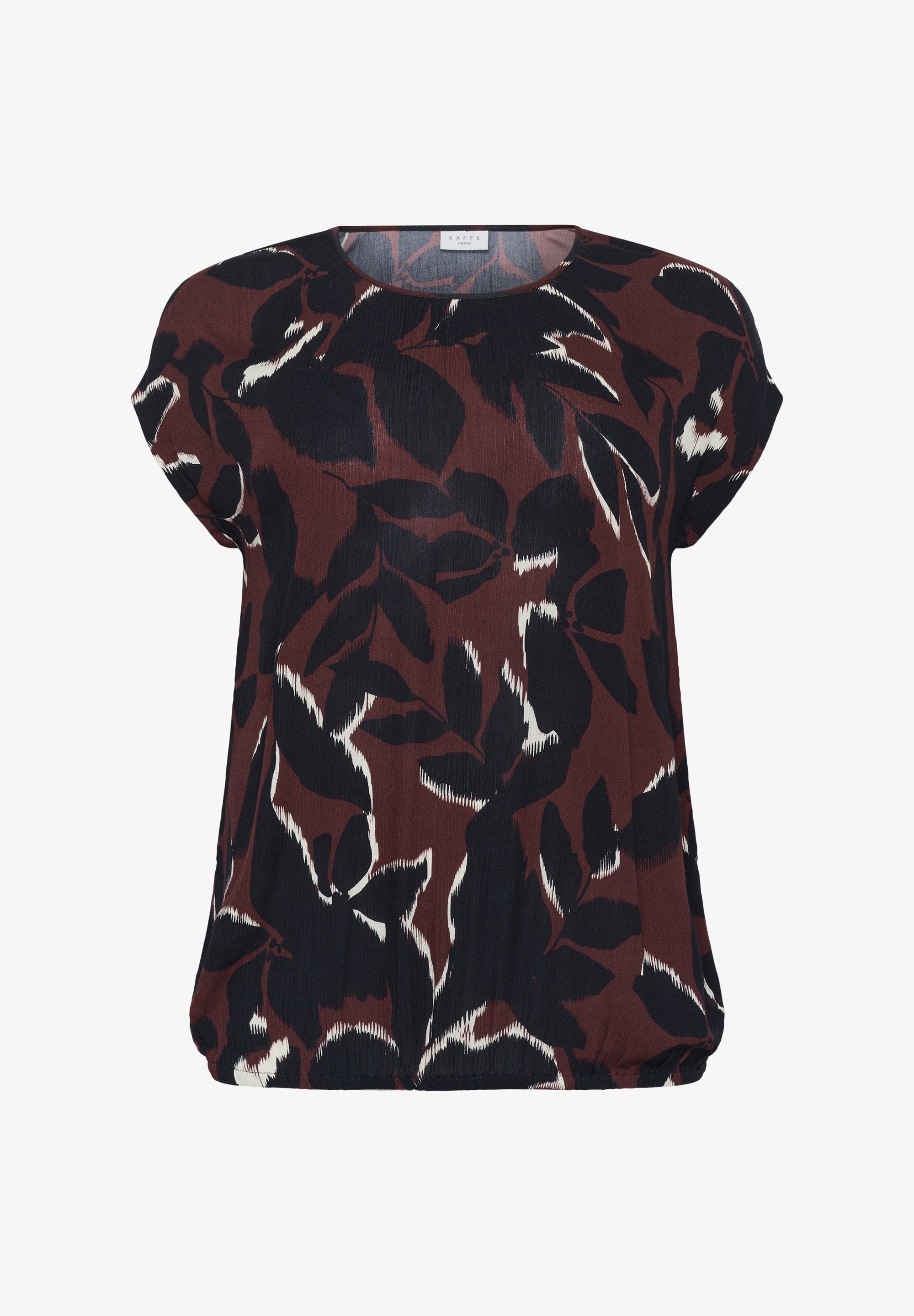 Kaffe Curve AMI STANLEY - Bluse - Windsor Weinrot, schwarze Blume