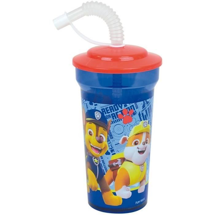 Lot vaisselle - FUN HOUSE - PAT'PATROUILLE  - Verre, 2 Assiettes creuses Ø16 cm, couverts, gourde, gobelet et mug