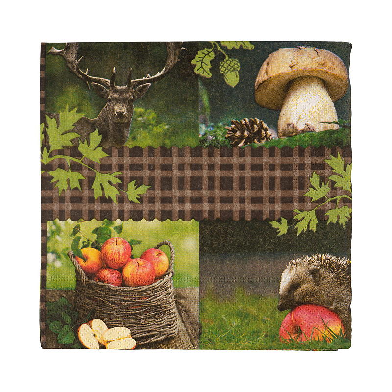 Vie Eco Servietten, 20er-Pack, 33 x 33 cm, Herbst/Winter