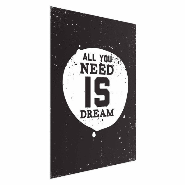 Plakat All you need 21x30 cm