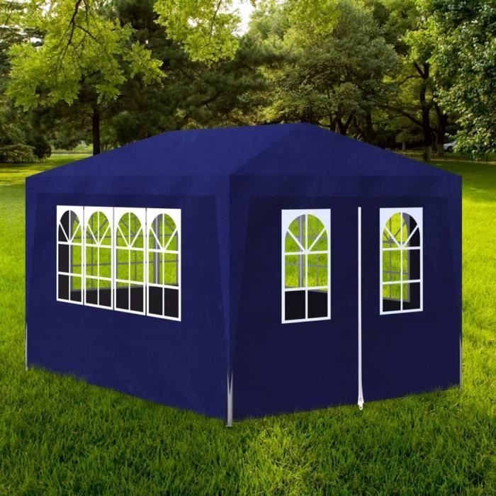 Carpa/Evento Best Home® 3791 para bodas y barbacoas, impermeable y estable, 3 x 4 m, azul. DIMENSIONES: 4 x 3 x 2,55 m