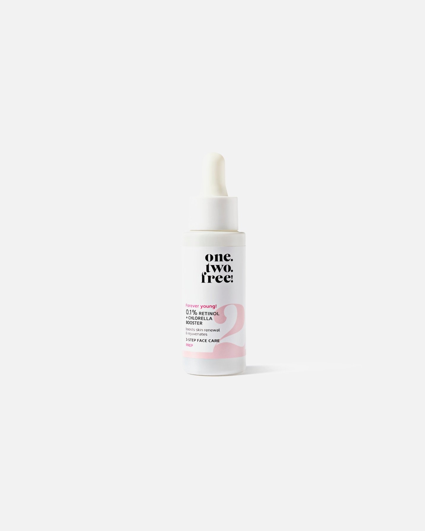viens.two.bez maksas! Pretnovecošanās serums ar 0,1% retinolu un hlorellas pastiprinātāju – 20 ml