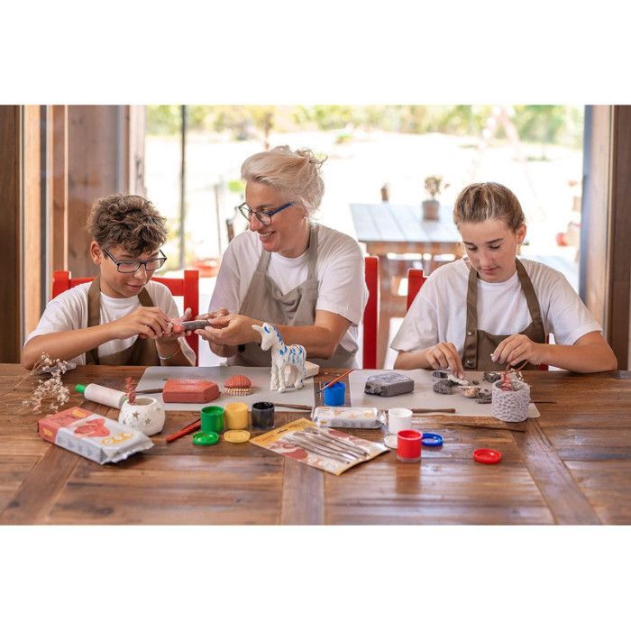 Pâte à modeler autodurcissante - JOVI - 1 kg - Blanc - Durcit à l'air - À partir de 3 ans