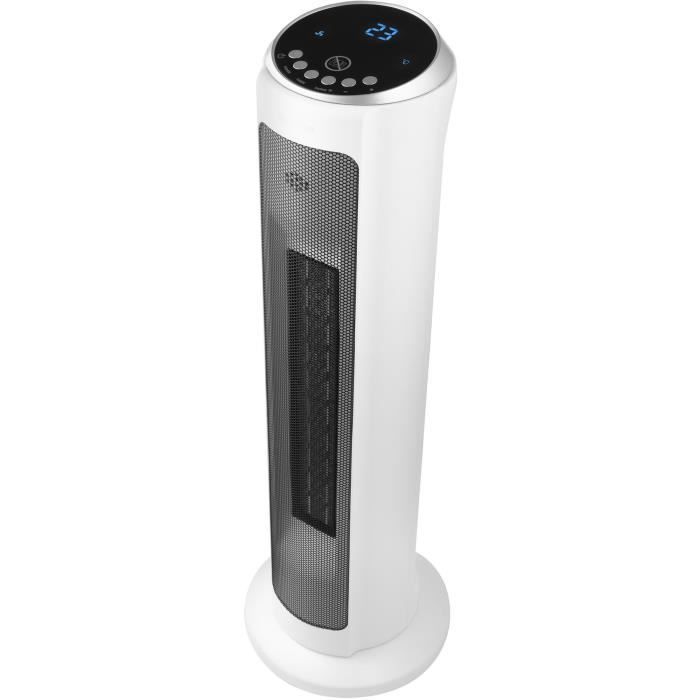 Ceramic tower radiator - SENCOR - SFH 8994WH - Up to 2000 W - 3 modes - 24 m² / 60 m³ - Remote control - White