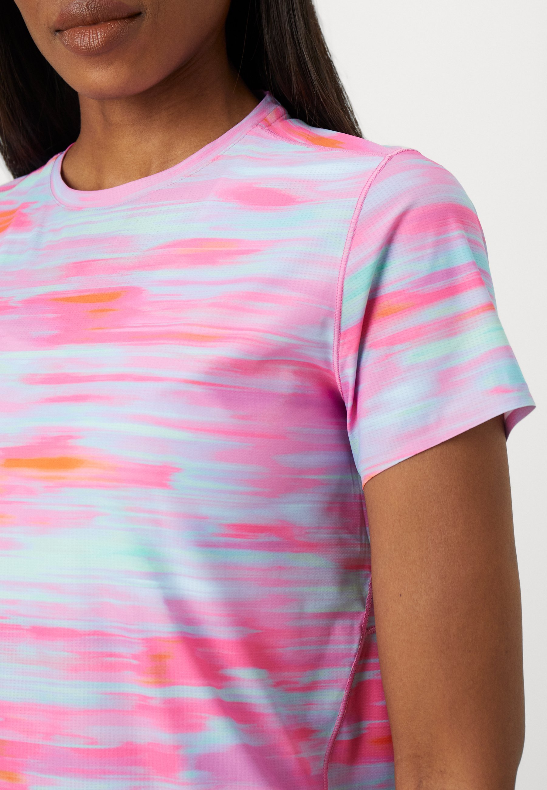 HOKA AIROLITE T-shirt met korte mouwen - Print - roze wazig