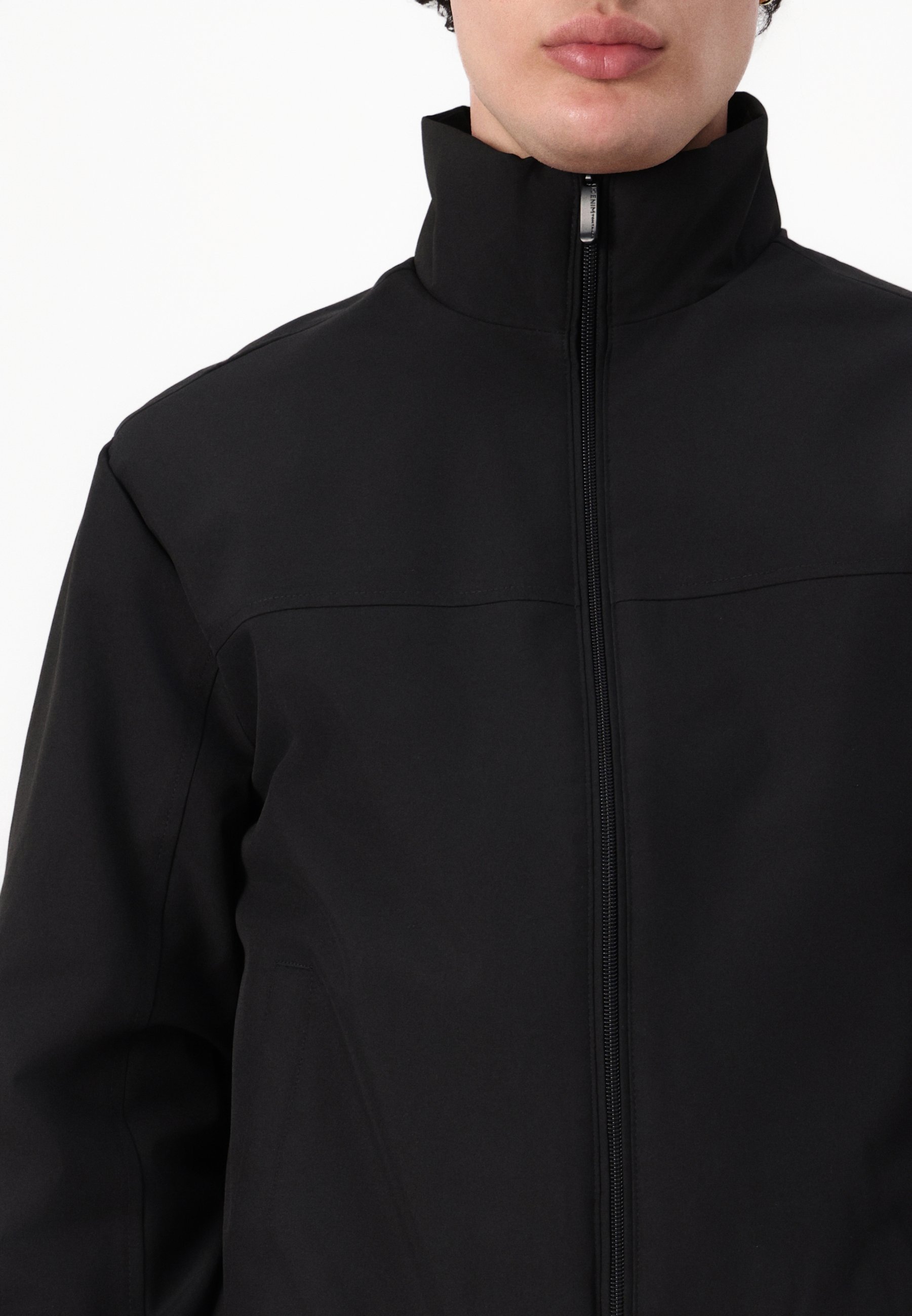 TOM TAILOR DENIM BLOUSON MET OPSTAANDE KRAAG - Waterdichte jas - zwart