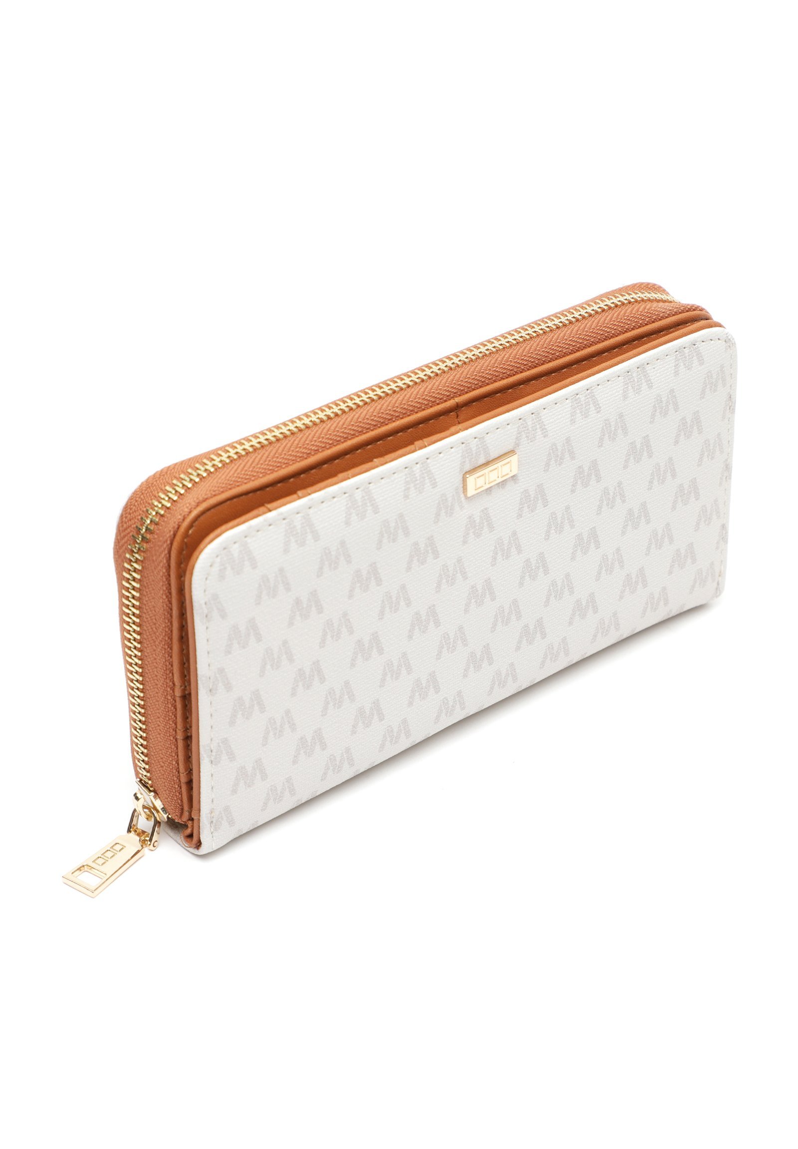 MISAKO MONOGRAN BIG - Portefeuille - beige