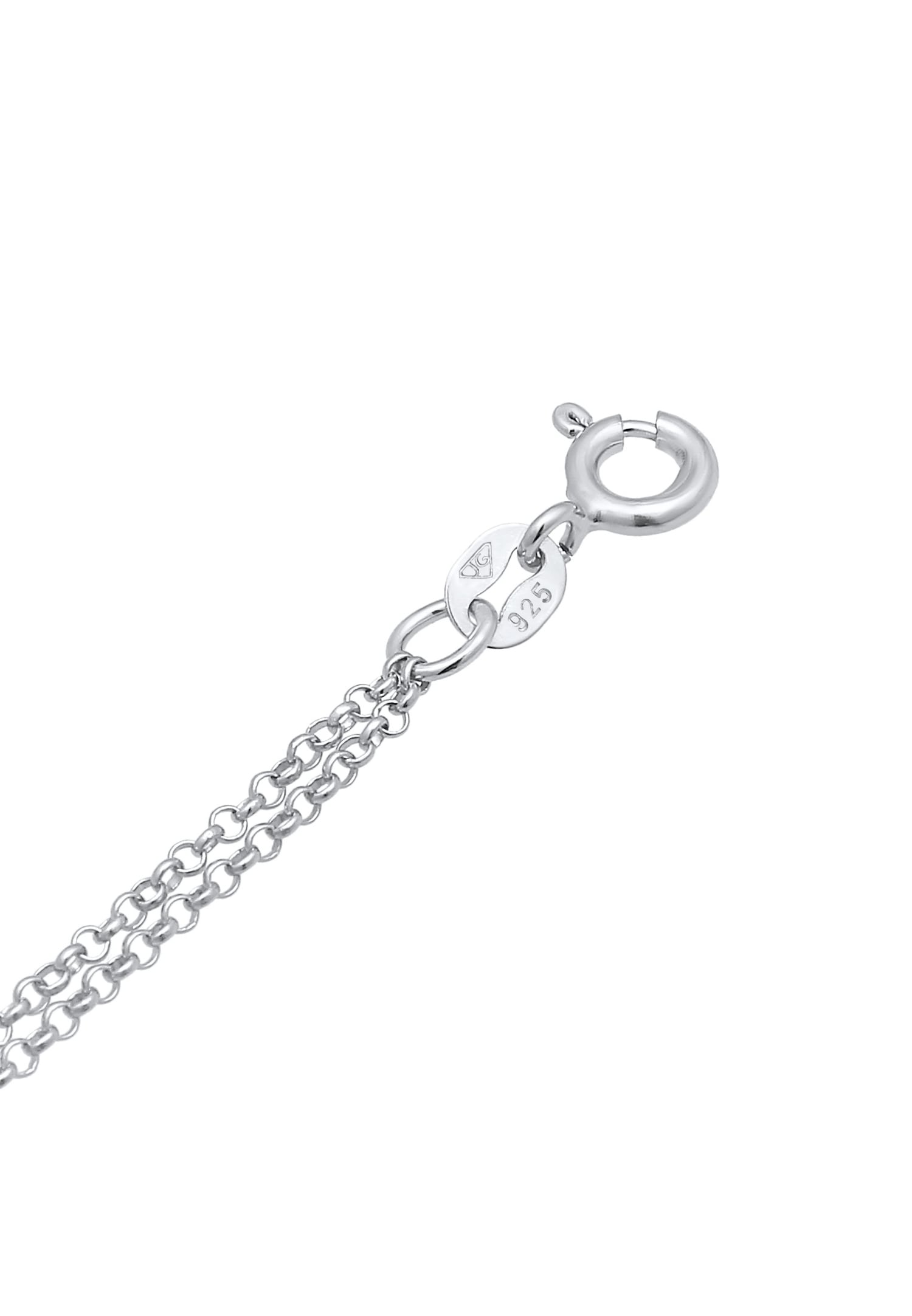 Elli Femmes pendentif cercle rond géo en argent sterling 925