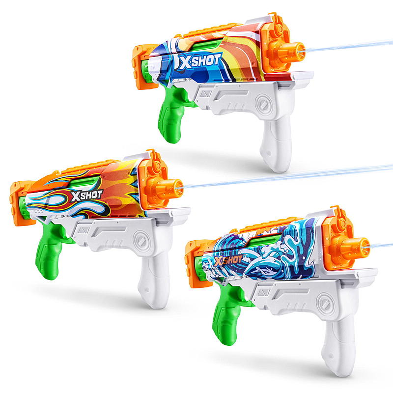 X-Shot vannpistol hyperload hurtigfyllingsskinn