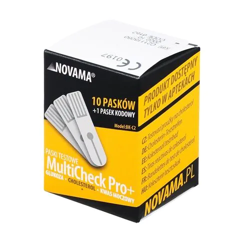 Novama MultiCheck Pro+ Cholesterol, Paski testowe