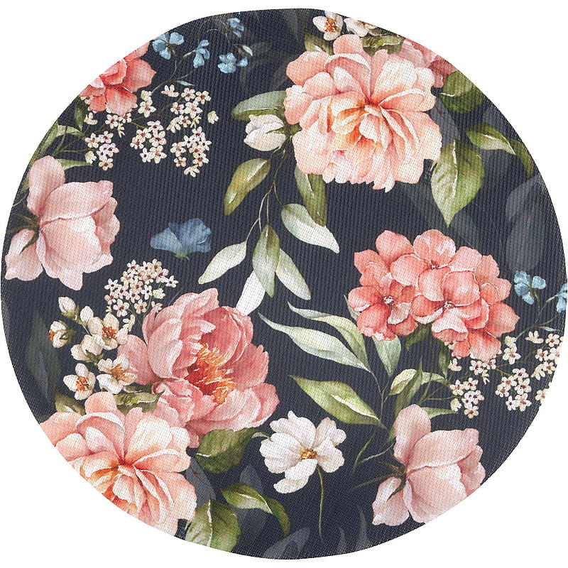 Serviesgoed voor thuis, diameter 36 cm, roze bloem