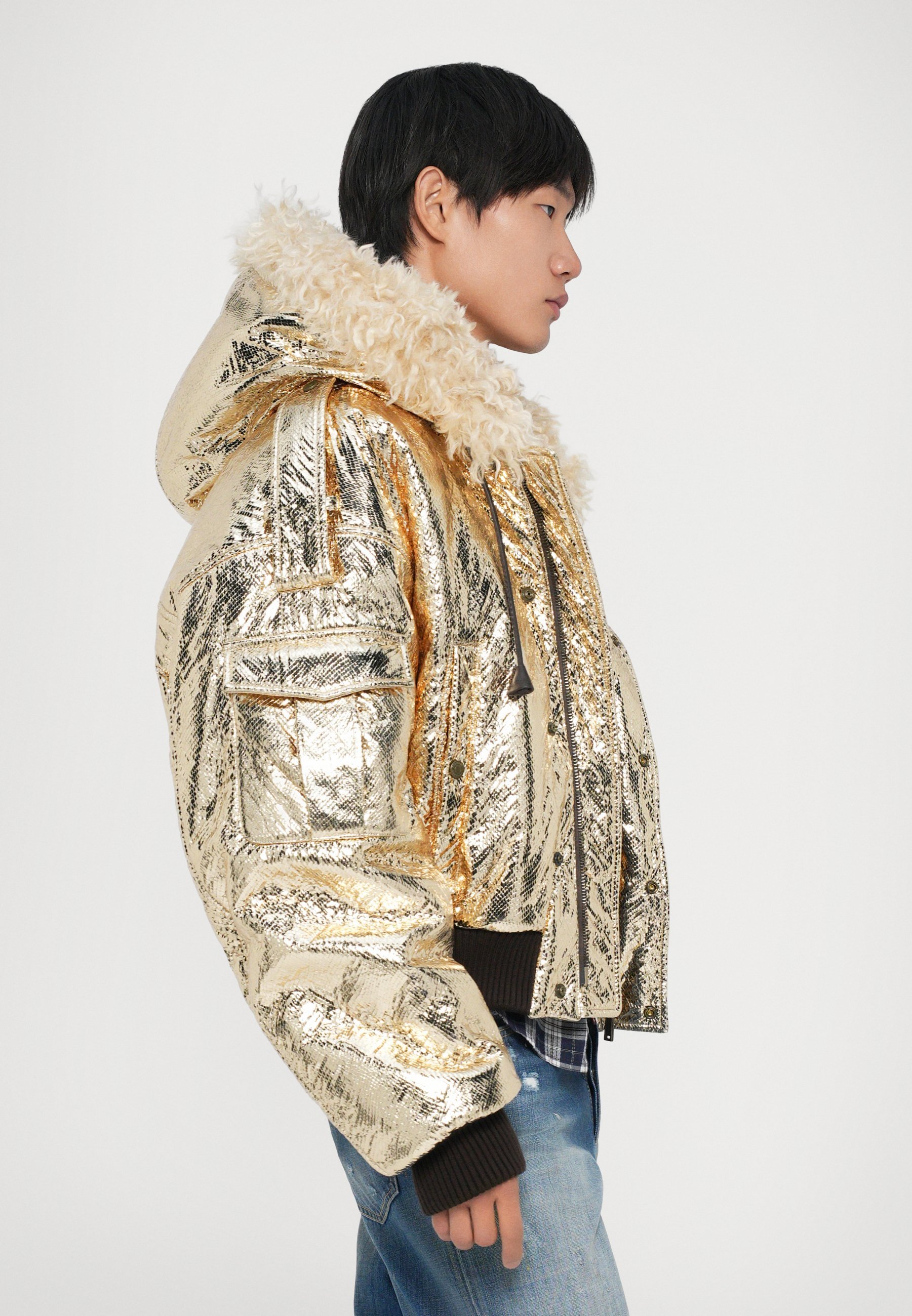 Dsquared2 PARADISE - Veste d'hiver - couleur or