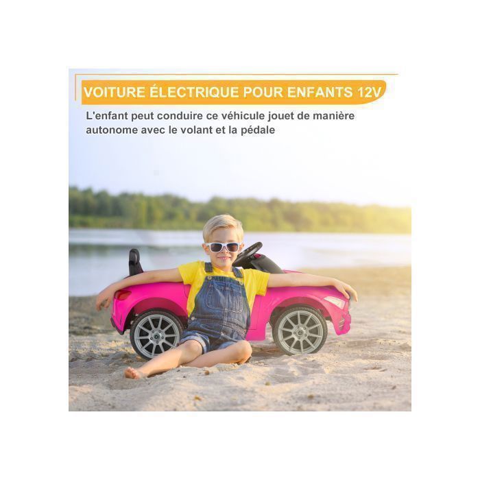 Elektroauto - LALAHO - Mercedes-Benz CLS 350 - 90 x 60 x 40 cm - Pink