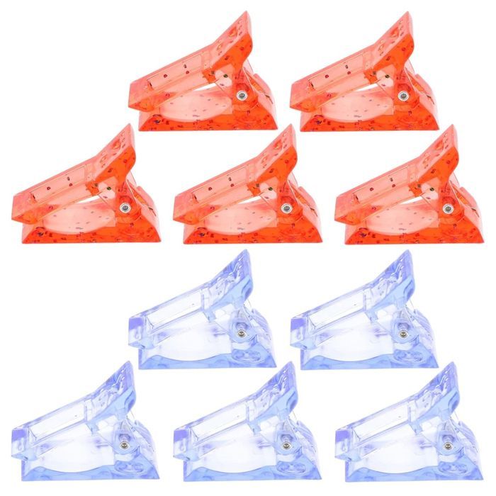Kit de manicura y pedicura ATELIX - Clips para uñas de 3,6 x 3,5 x 2,8 cm (10 unidades) Para colocar extensiones de uñas Herramienta para decoración de uñas